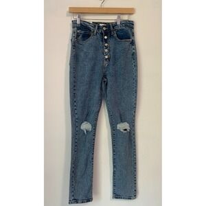 WE WORE WHAT NWT MSRP‎ $158 Size 25 The Danielle High Rise Vintage Straight